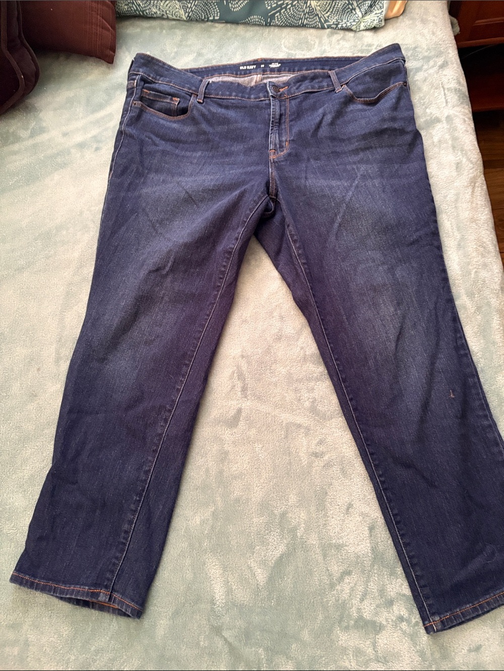 Old Navy Women's Dark Blue Relaxed Jeans
